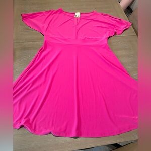 Vibrant Pink Mini Dress